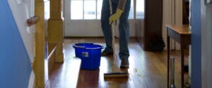 clean up after moving