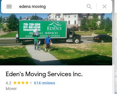 google review moving company