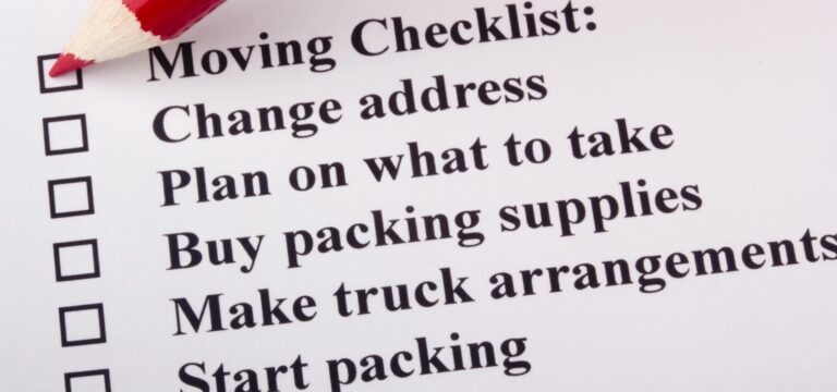 last minute moving checklist