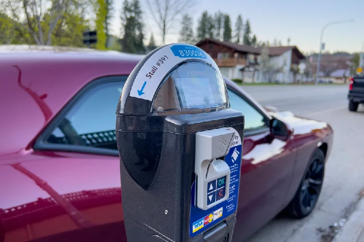 Parking-meter-in-downtown-Denver-related-to-meter-bagging-for-moving-truck-permit.