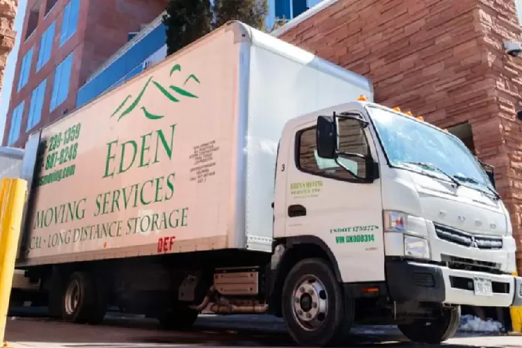 Edens-Moving-Services-truck-in-Denver-ready-for-local-move-with-parking-permit-assistance.